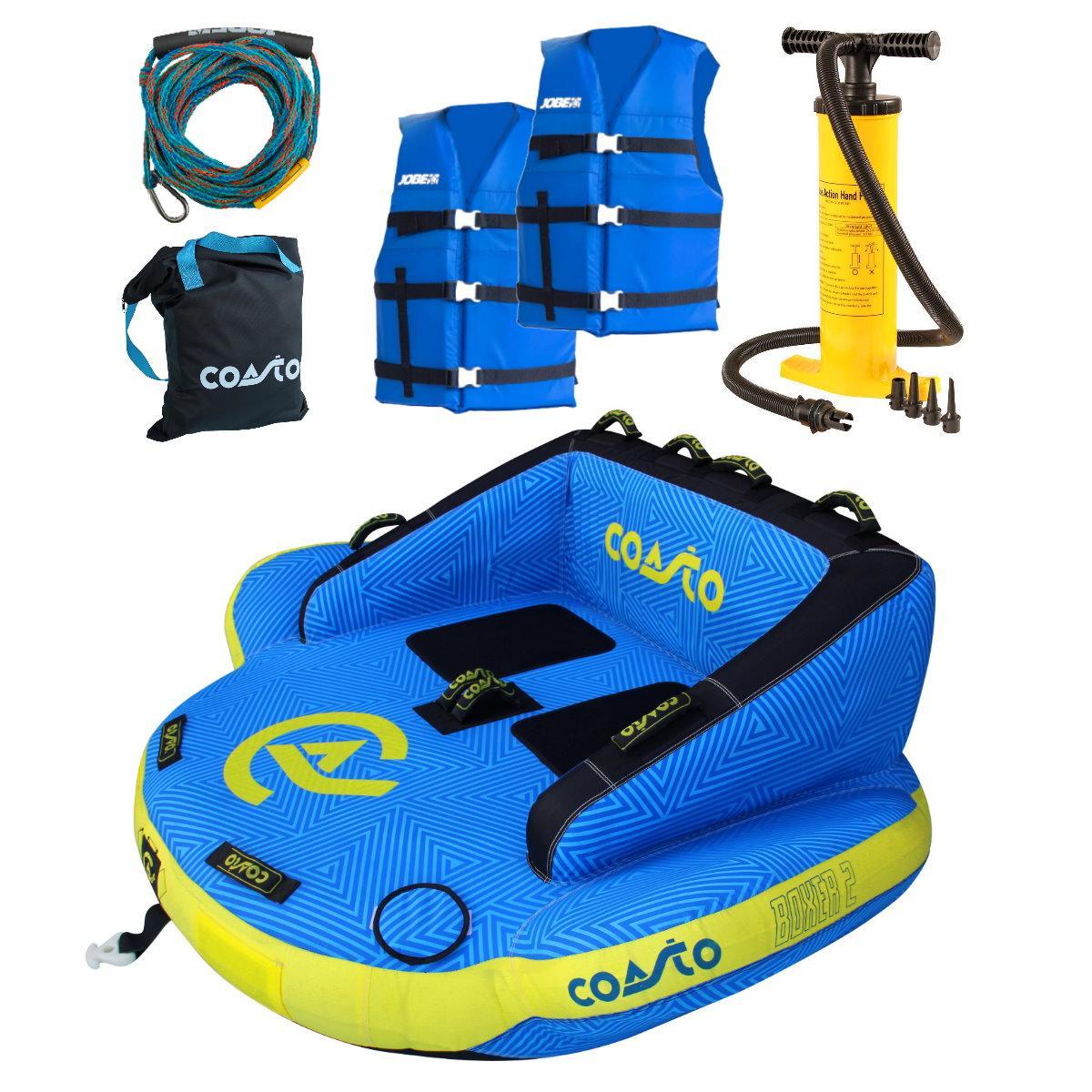 COASTO BOXER 2 Personen Towable Package Tube inkl. Funtube Leine Pumpe & Westen