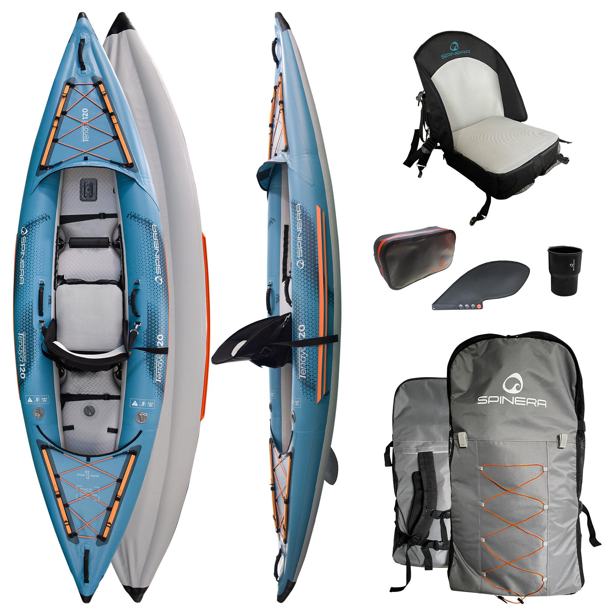 Spinera Kayak Tenaya 120 1 Personen aufblasbares Premium Kajak Kanu Boot