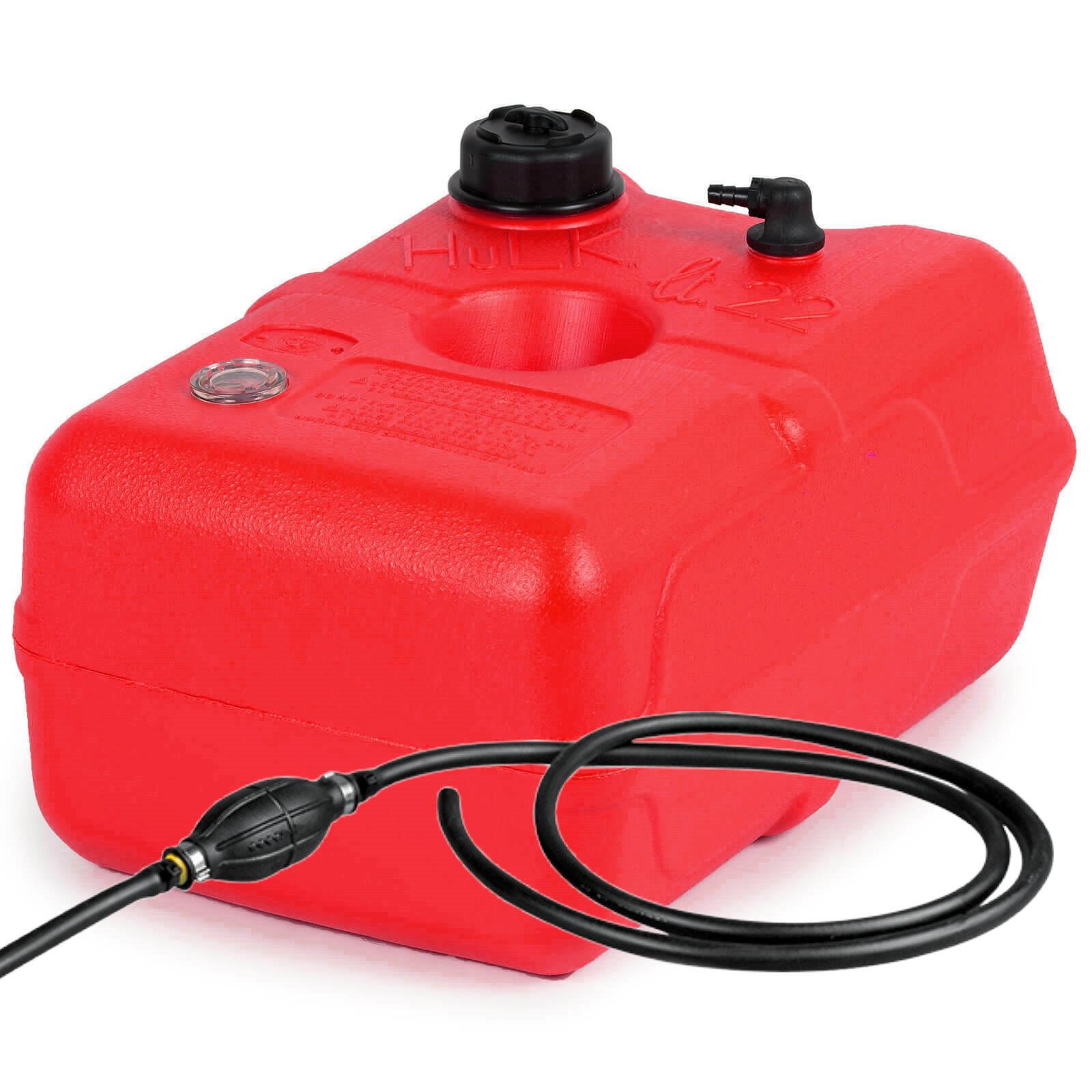 Kraftstofftank tragbar Reserve Kanister Boot Benzintank Außenborder Pumpe Ø45mm - Groesse: 22 Liter