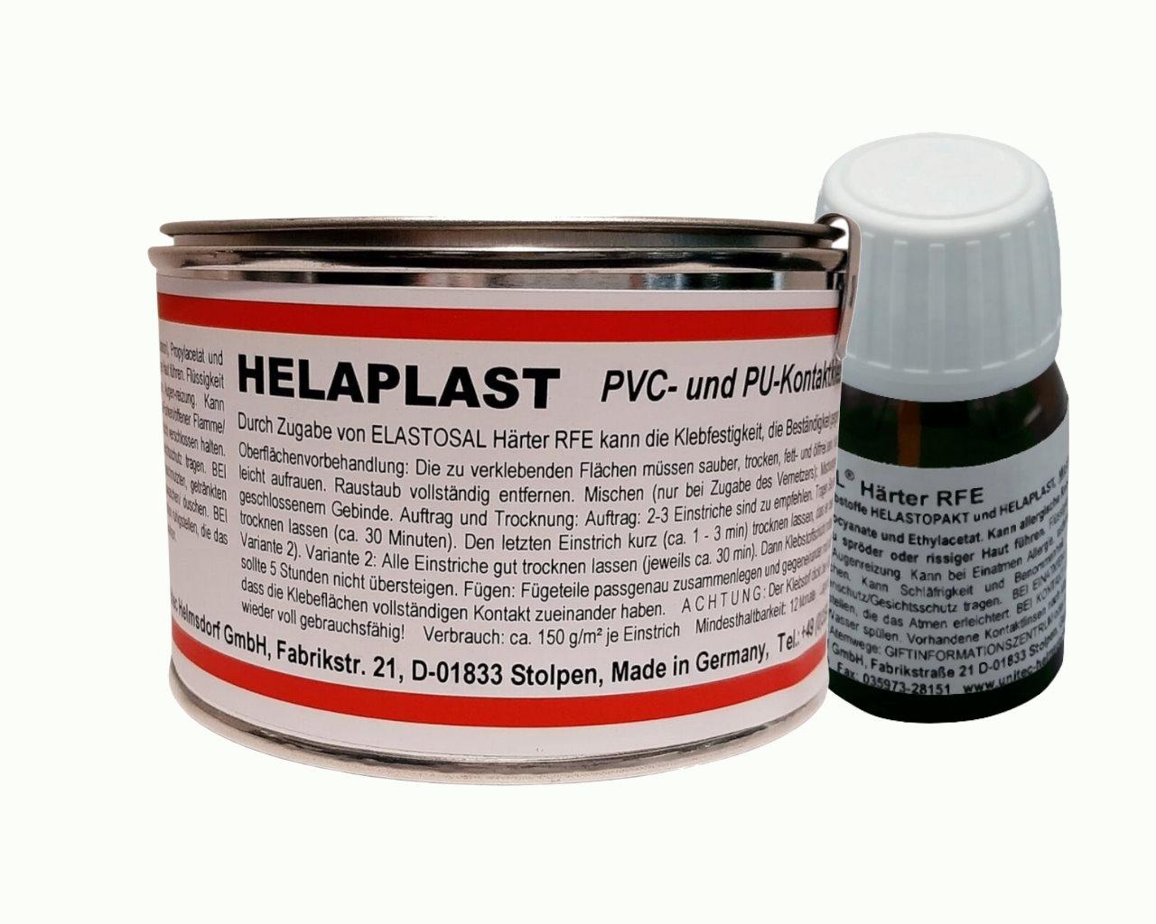 HELAPLAST PVC PU Plastik Klebstoff 300g Dose transparent ELASTOSAL Härter RFE