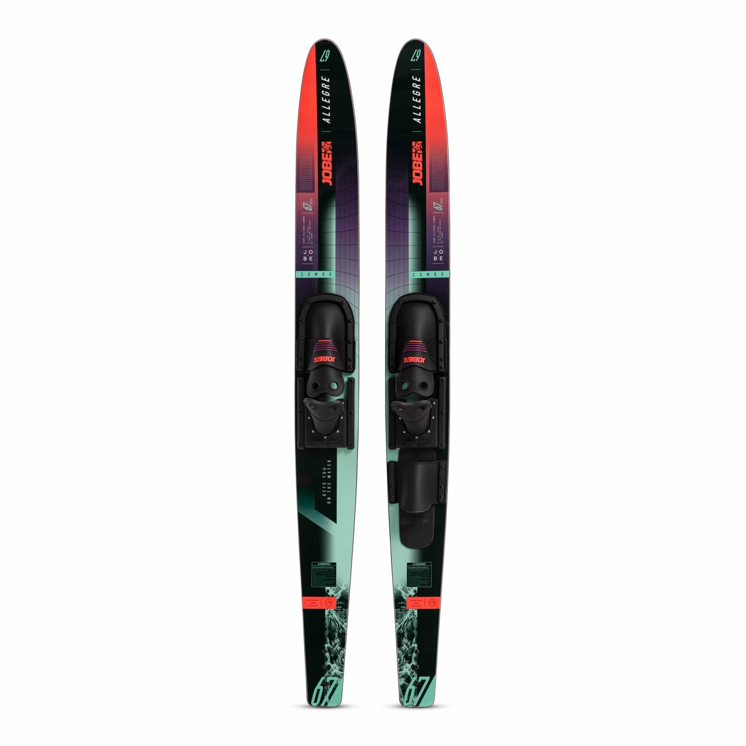 Jobe Allegre 67 Combo Wasserski Ski Paarski 170cm red