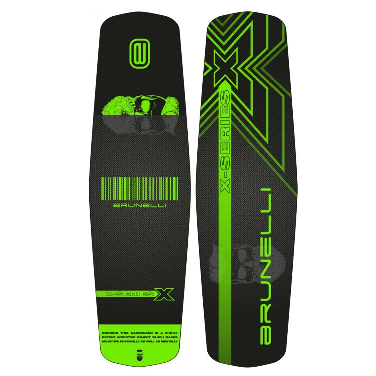BRUNELLI Wood Flex Pro Cable Park Wakeboard Boot und Wakepark Grind-Base 141cm Shoe