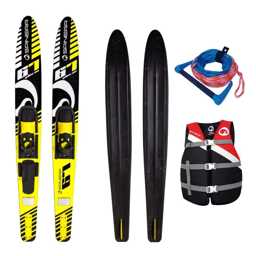 SPINERA COMBO SKI Gelb Sea 67'' Package Wasserski Paarski Wassersport Weste Rope Gilet