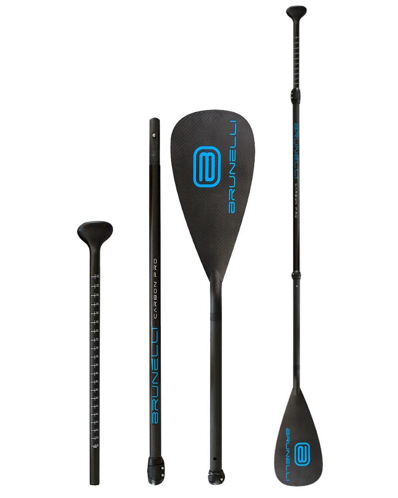 BRUNELLI CARBON PRO CARBON PROFI SUP Paddel Stand up Paddle 3-teilig super leicht 680g