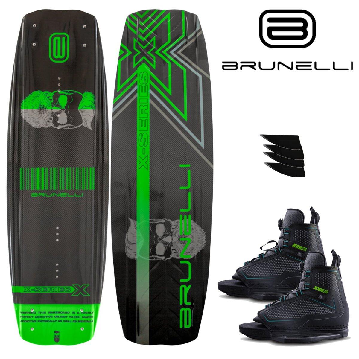 BRUNELLI CARBON Wakeboard SET 138 cm mit JOBE MAZE Wakeboardbindung Wake Board
