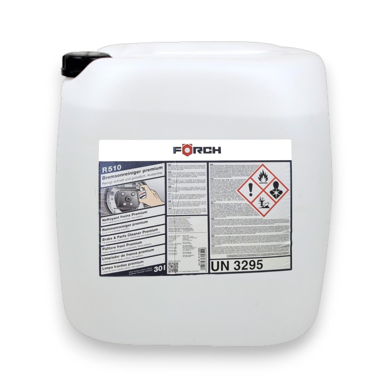 Förch Bremsenreiniger 30L Premium R510 Reiniger Bremsstaub Fette Teilereiniger