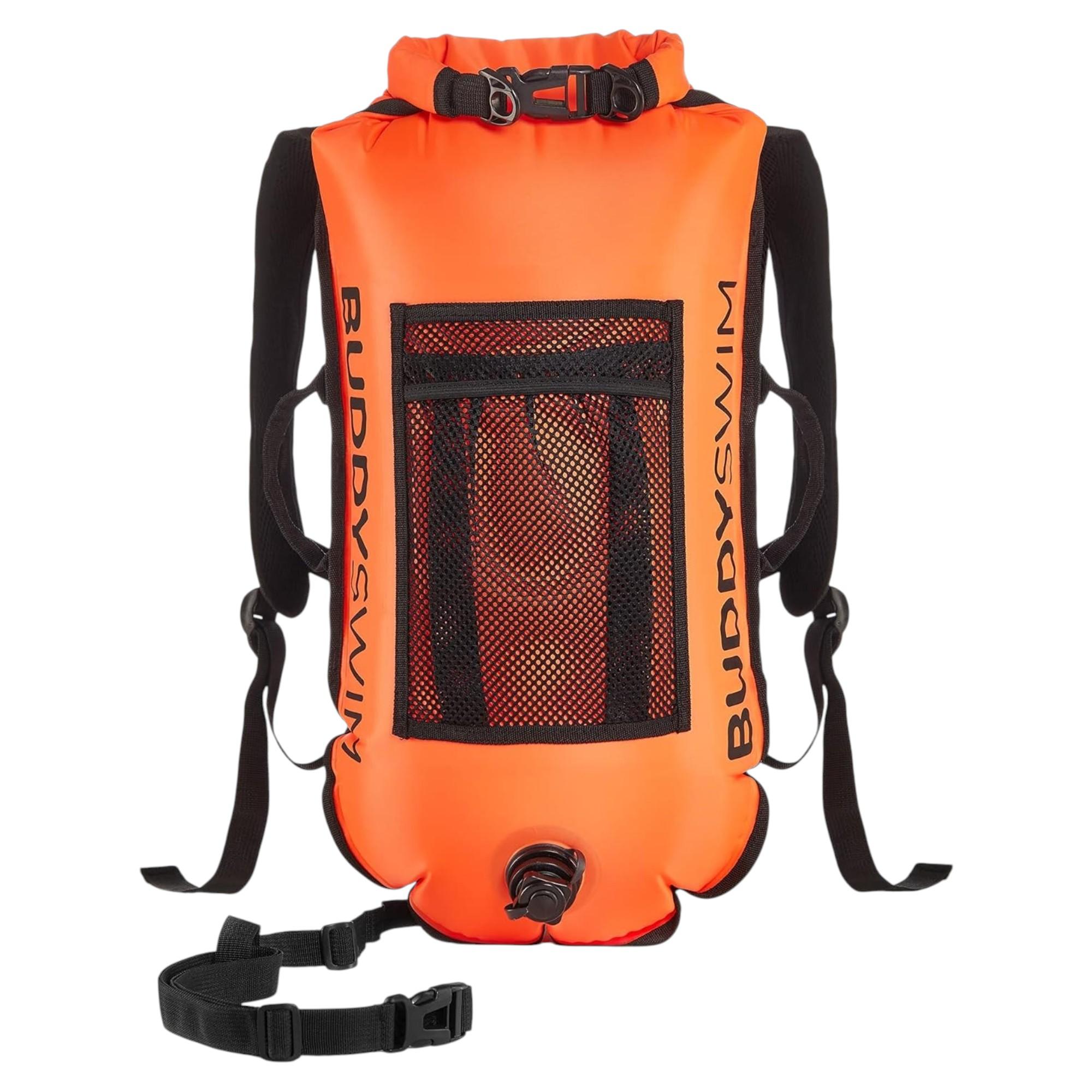 Buddyswim Backpack Schwimmboje 28L mit Drybag für Freiwasser & Triathlon
