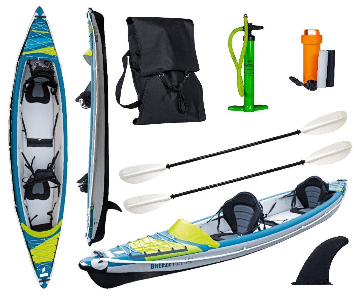 TAHE HP2 KAYAK AIR BREEZE FULL Kanau Tourenkajak 2 Personen mit 2x Paddel 410cm