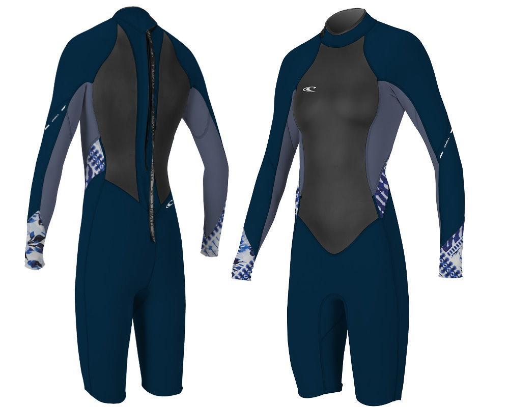 O'Neill Women wms Bahia L/S Short Spring Neoprenanzug navy Wetsuit