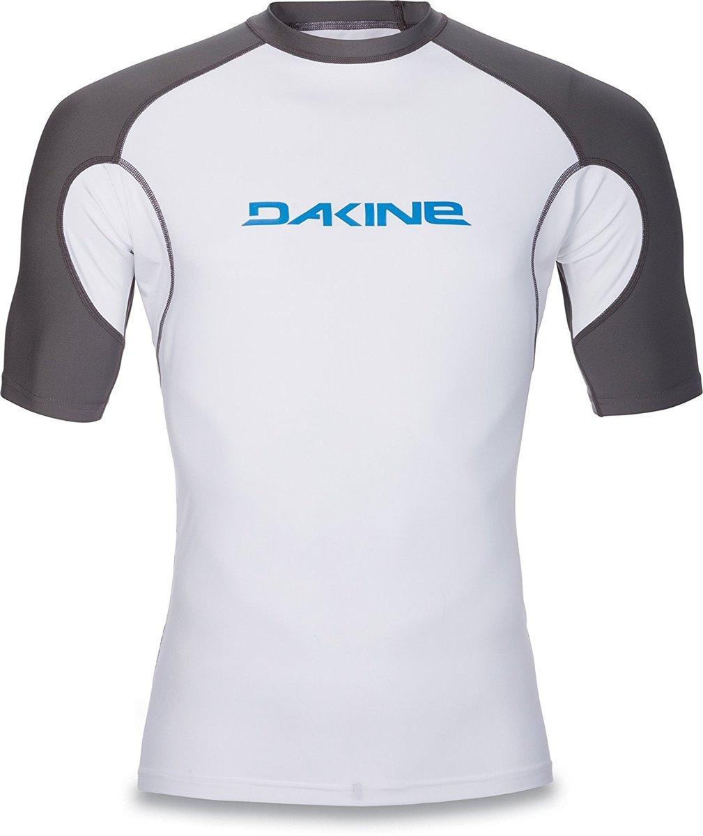 Dakine Heavy Duty Snug Fit Lycra Rashguard Surfshirt Badeshirt Strandshirt weiss