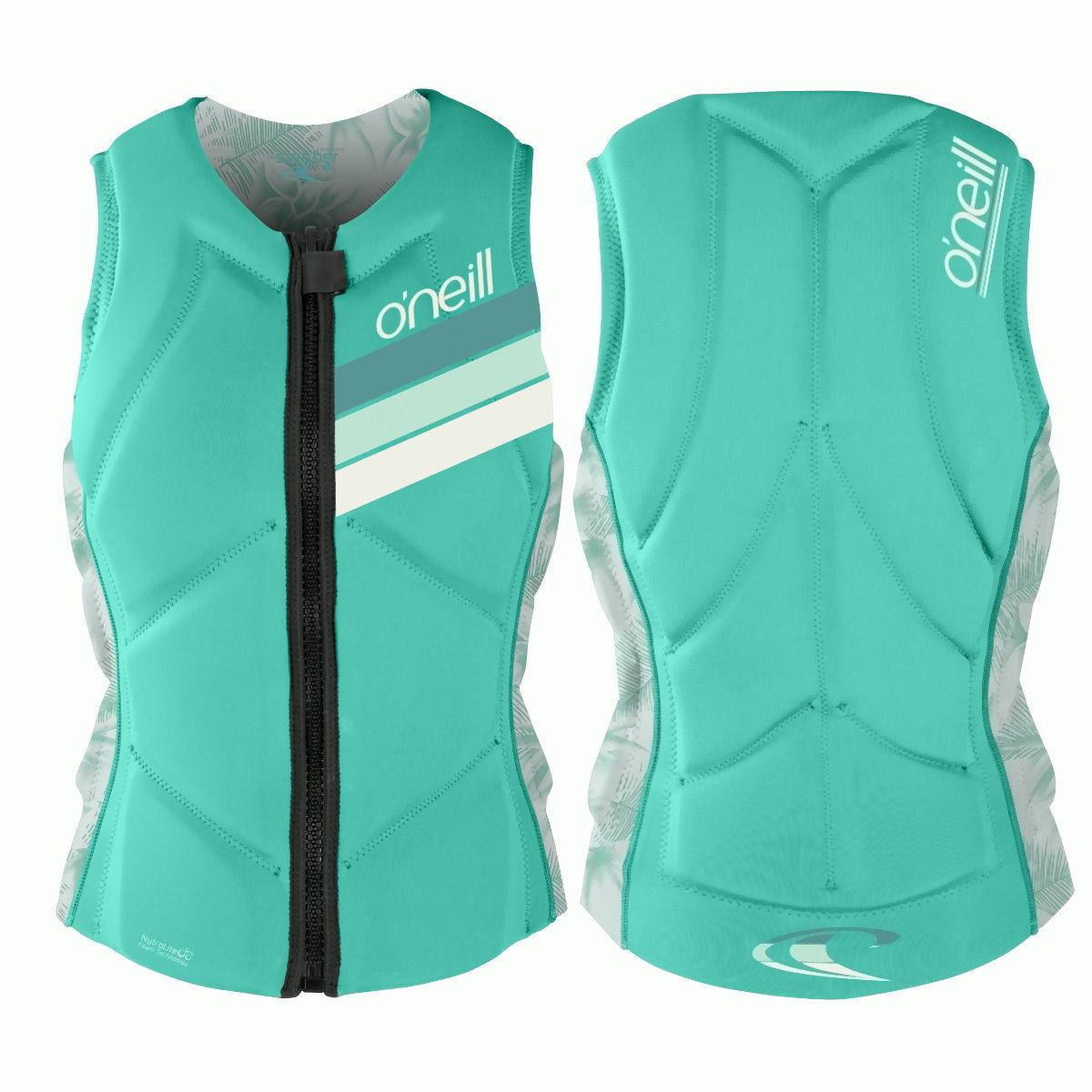 O'Neill Wms Slasher Comp Vest Damen Wakeboard Weste Protektor Neopren opal