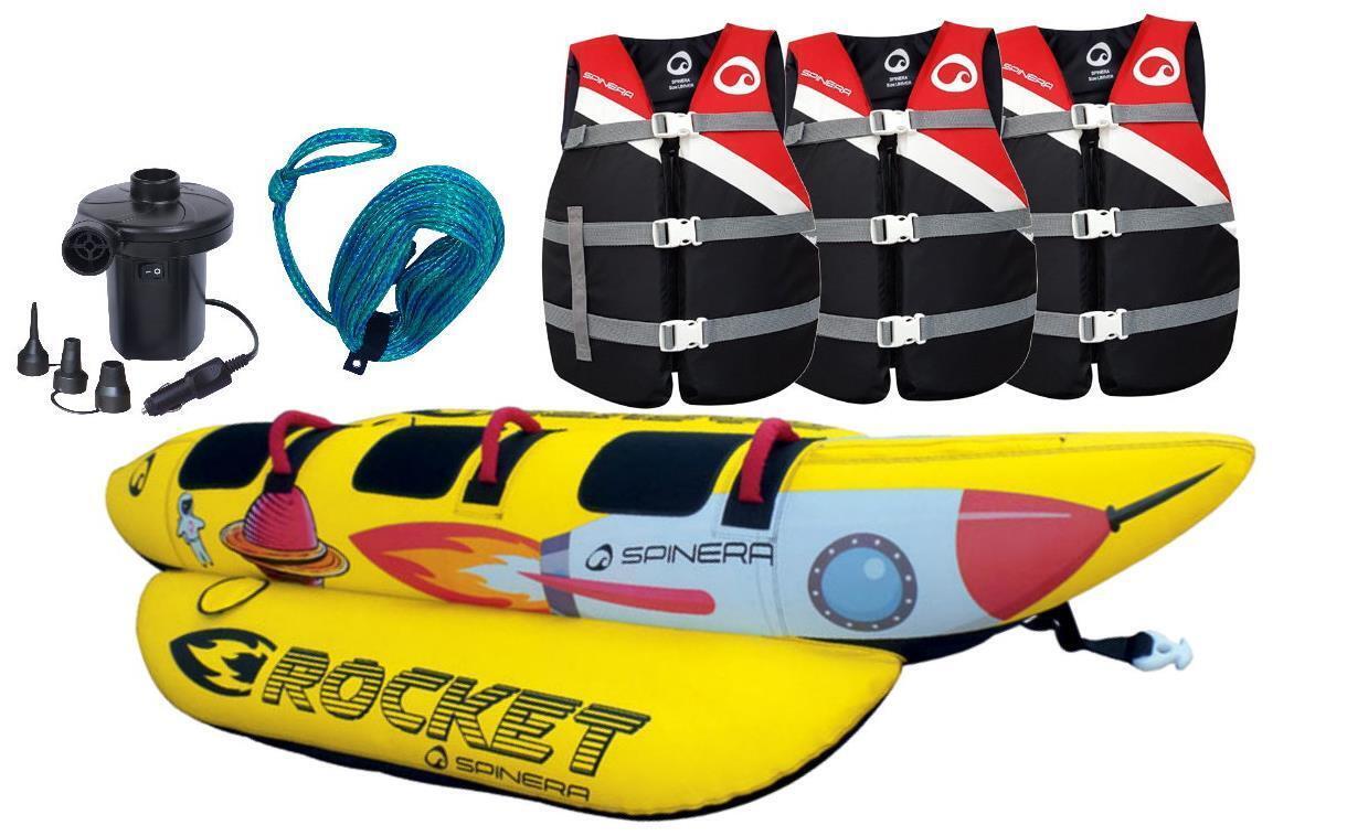 SPINERA ROCKET 3 Personen Banane Funtube Package red