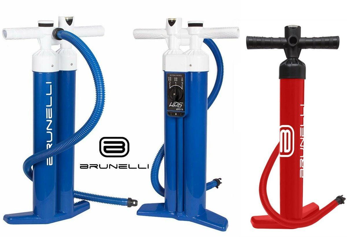 BRUNELLI TRIPLE-Action SUP Pumpe Doppelhubpumpe Stand up Paddle Board