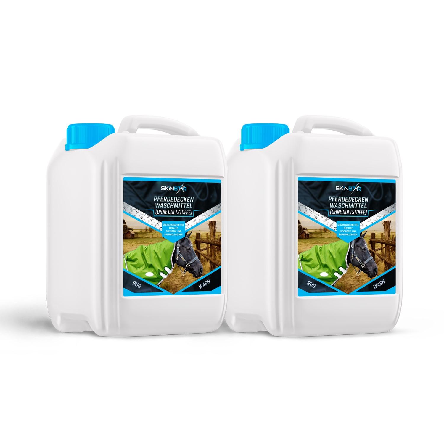 SkinStar Pferdedecken-Waschmittel 5L ohne Duftstoffe Rug Wash Pflege Doppelpack
