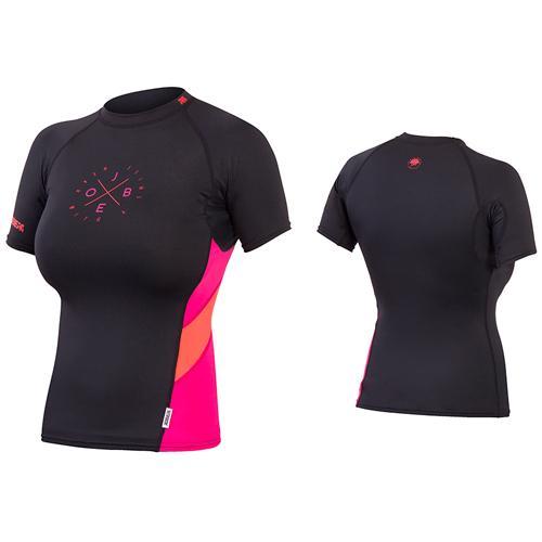 Jobe Damen Rash Guard Lycra Rashguard Badeshirt Surfshirt UV Shirt Black