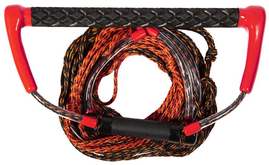 Jobe Tow Hook Handle Wakebord Kneeboard Wasserski Hantel und Leine red