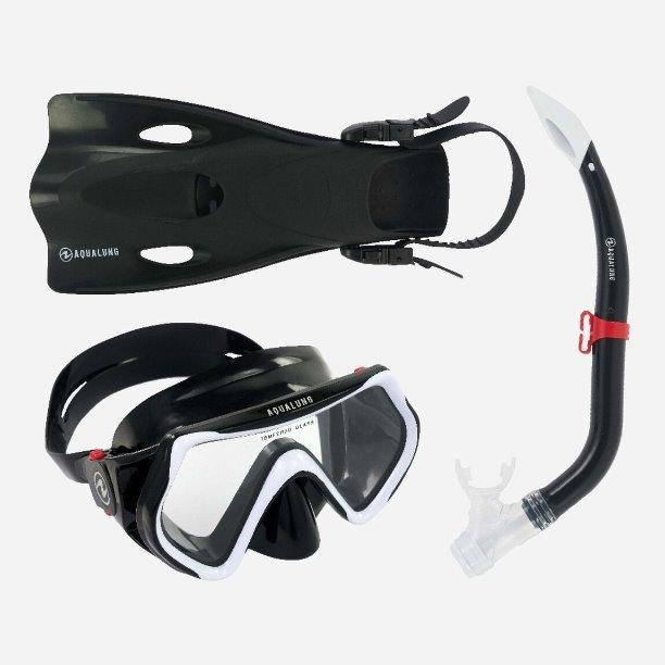 Aqua Lung HERO Schnorchel Set Maske Flossen Schnorchel Flossenset Schnorchelset