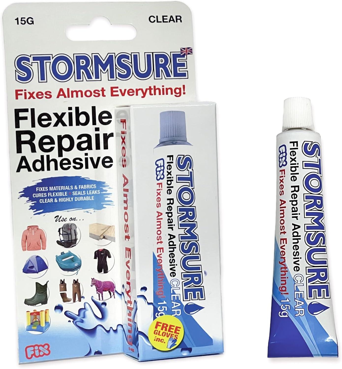 STORMSURE Alleskleber 15g Kleber Gewebekleber wasserdicht Zelte Planen Segel Reparatur