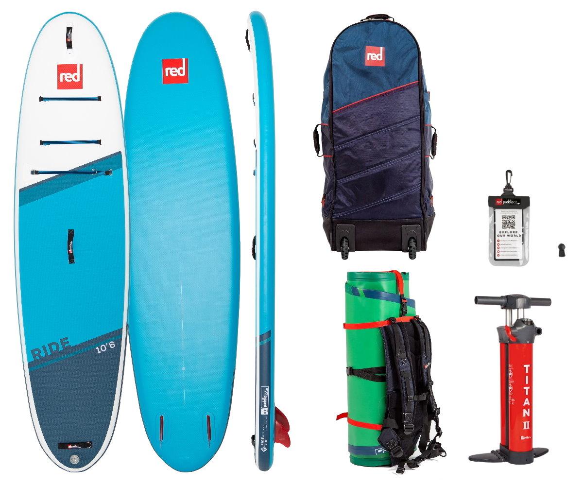 Red Paddle Co 10'6 RIDE MSL Stand Up Paddle Board SUP aufblasbar