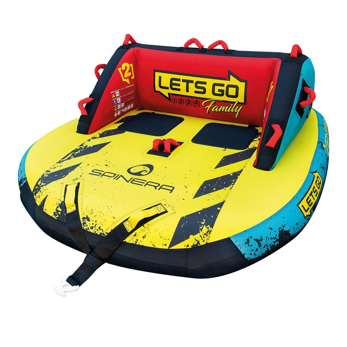 Spinera Lets Go 4 Family Towable Fun Tube Schleppring Sofa Strandsessel für 4P