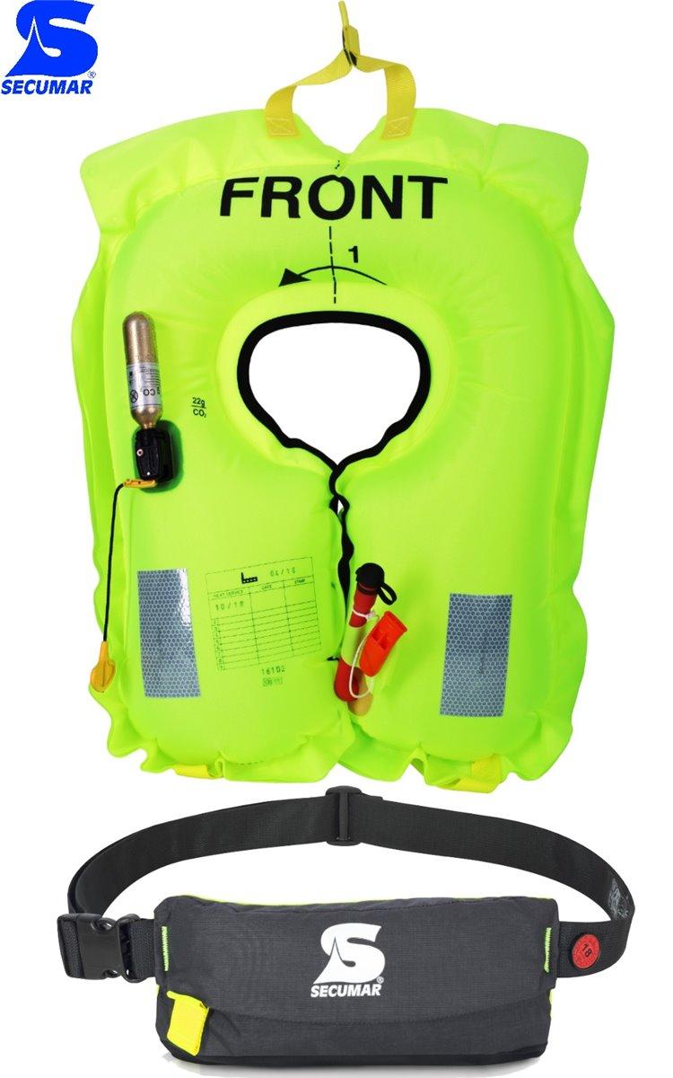 Secumar Free 100 aufblasbare Rettungsweste Schwimmweste Gurt SUP Wasser Sport