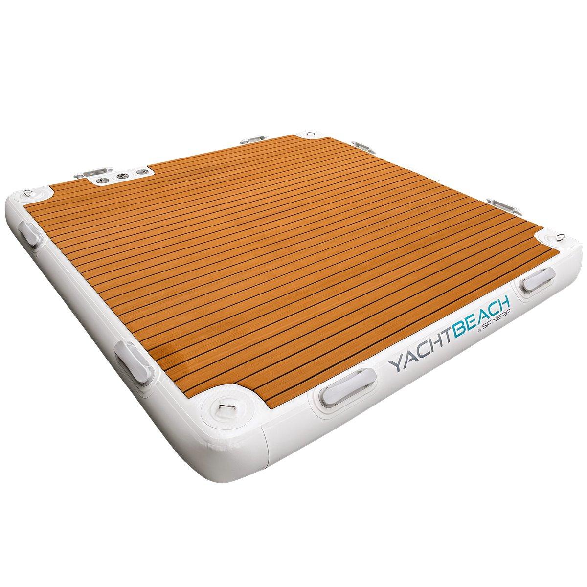 Yachtbeach Platform 2.05 Premium Teak Badeinsel Bootplattform Yogo Fitness 205cm