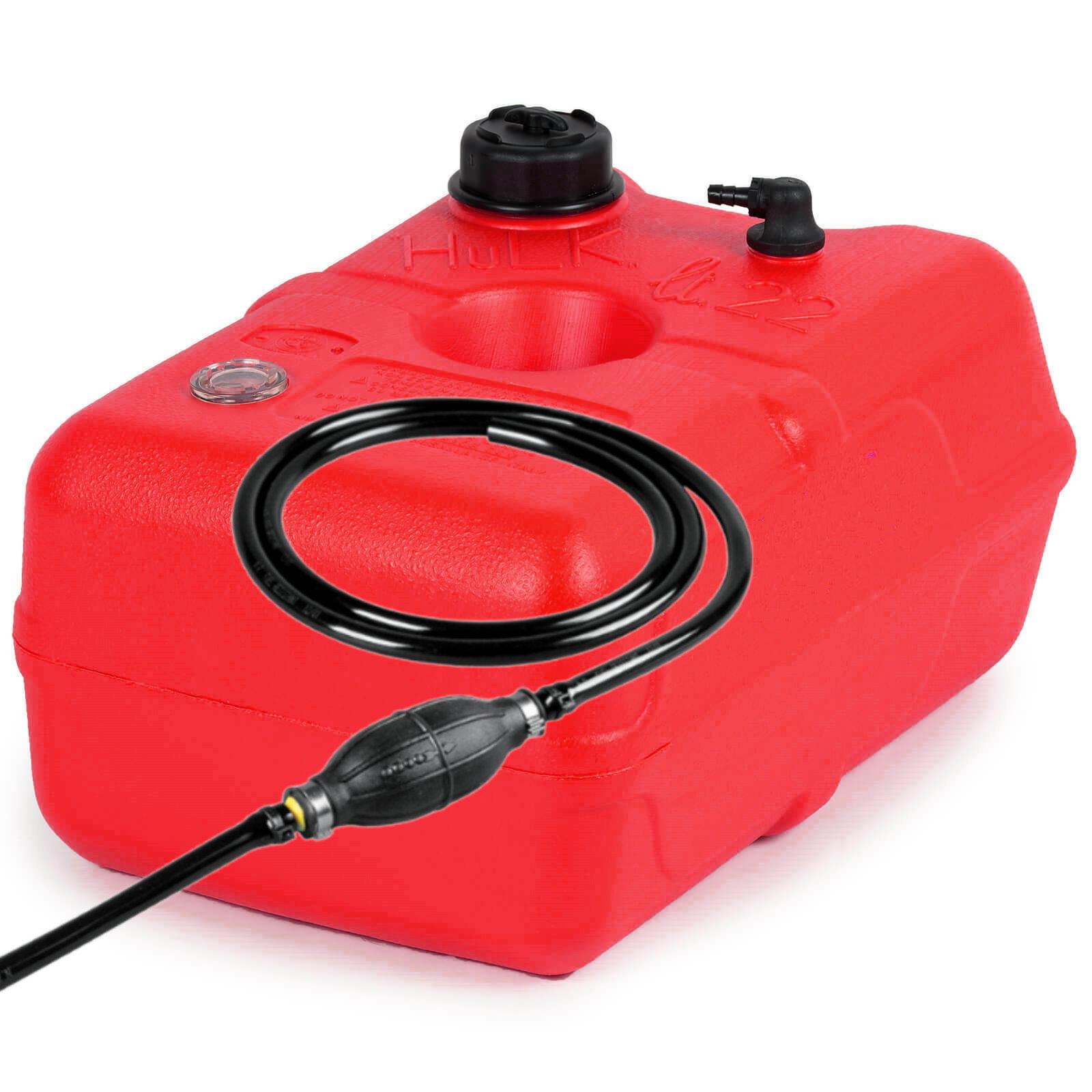 Kraftstofftank tragbar Reserve Kanister Boot Benzintank Außenborder Pumpe Ø39mm - Groesse: 22 Liter