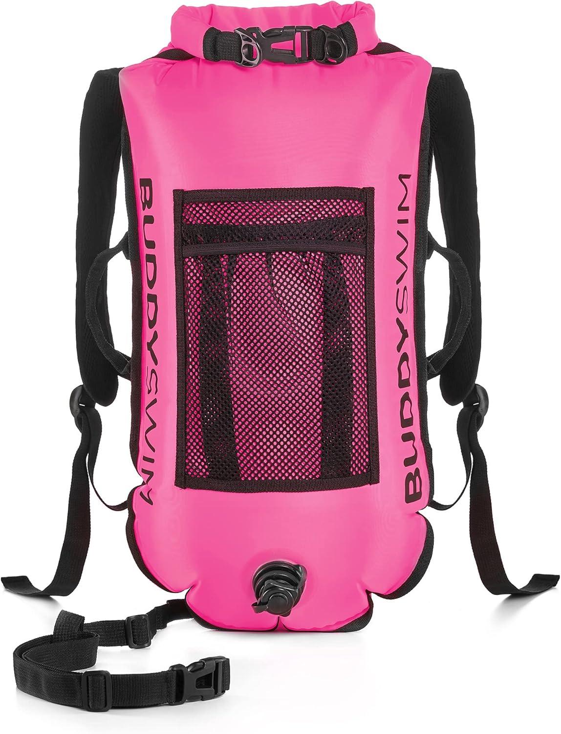 Buddyswim Backpack Schwimmboje 28L mit Drybag für Freiwasser & Triathlon