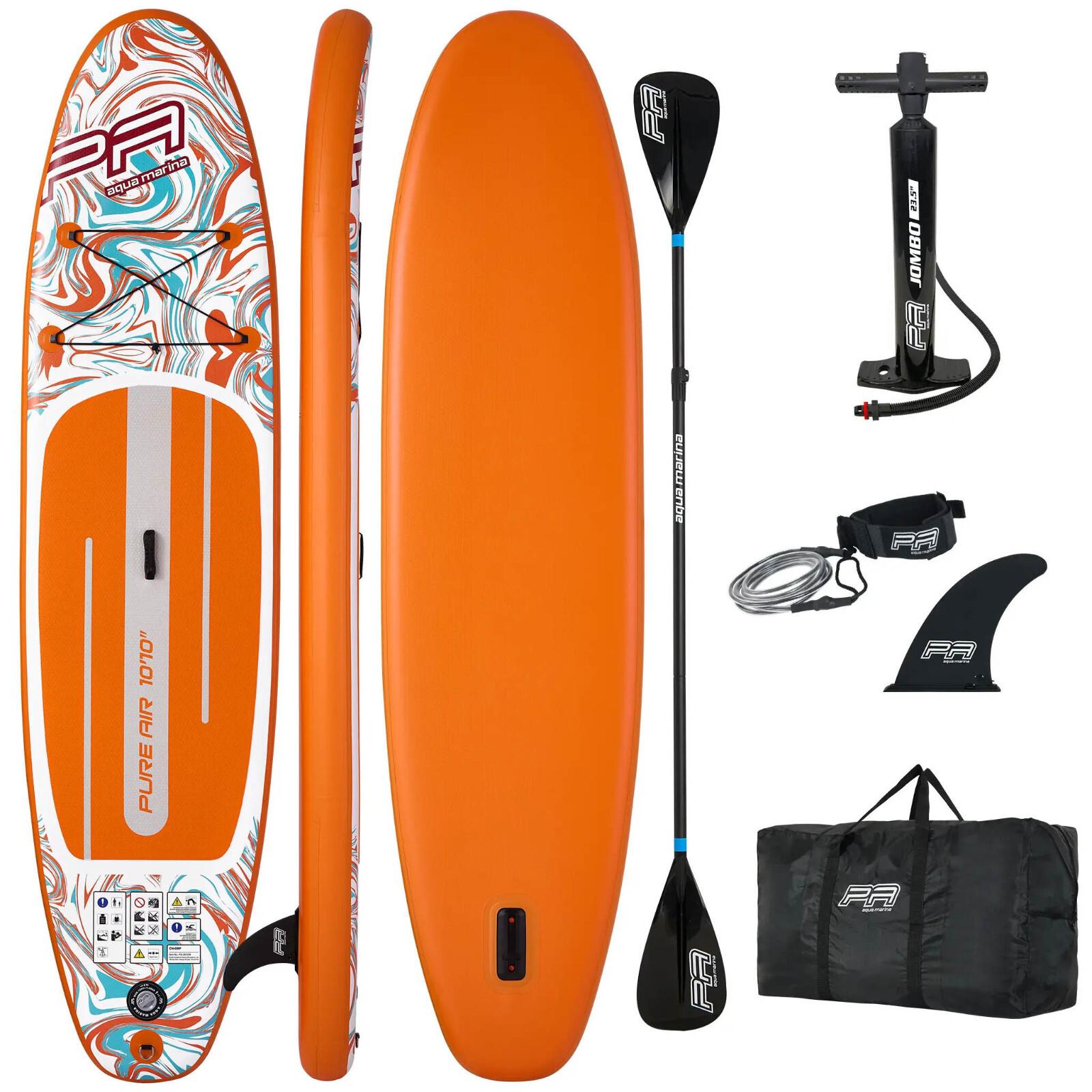 Aqua Marina Pure Air Coast 10'10 SUP Board Aufblasbares Stand Up Paddle Set 330x82x15cm SUP Board
