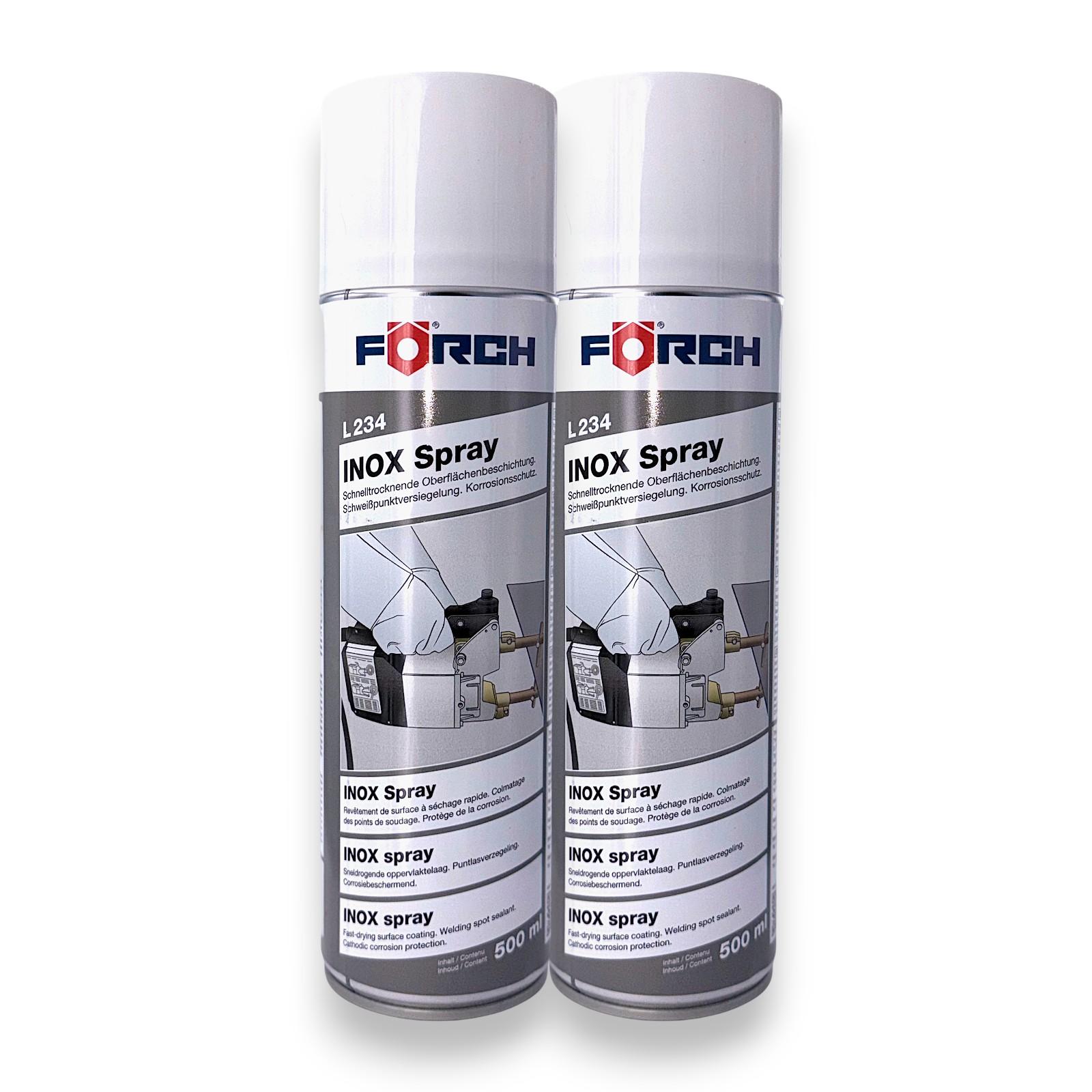 2x Förch INOX-Spray L234 Korrosionsschutz Schweißpunktversiegelung 500ml