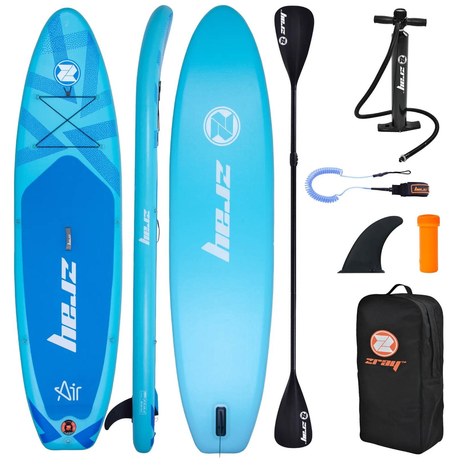 Zray EA-4 Allround Air 10'10 (330 cm) aufblasbares SUP Board Set  Komplettset mit Paddel, Pumpe, Rucksack & Leash