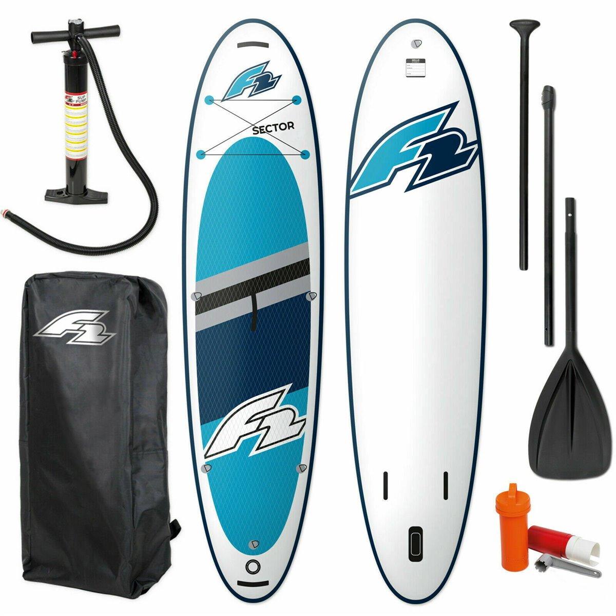 F2 SECTOR 10'5 SUP Board Stand Up Paddle Surf-Board Alu Paddel ISUP 320cm