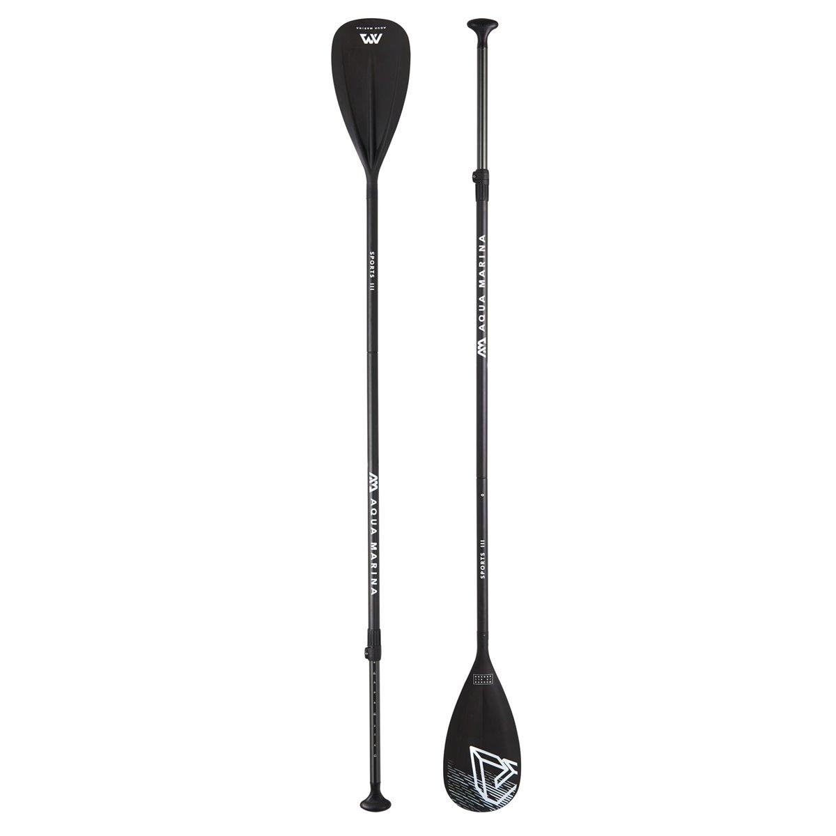 Aqua Marina SPORTS III Adjustable Alu Paddel Paddle 165-210cm 3-teilig 900g