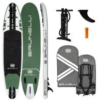 BRUNELLI 12.0 Woven X Fusion Double Layer iSUP Board Stand Up Paddle 365cm grün