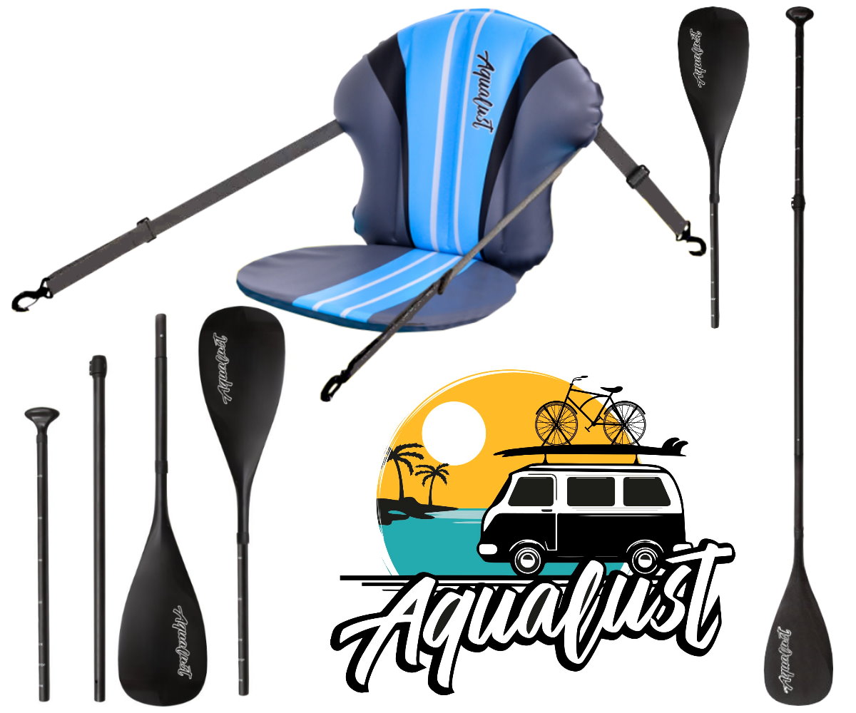 AQUALUST Kayak Dual Tech Paddle SUP Paddel 2-in-1 SUP & Kajak Paddel 