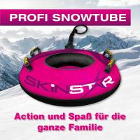 SkinStar Profi Snowtube pink Ø 100cm Rodelreifen Schneereifen Schlitten Bob
