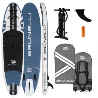 BRUNELLI 10.8 Woven X Fusion Double Layer iSUP Board aufblasbar Stand Up Paddle 325cm blau