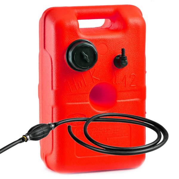 Kraftstofftank tragbar Reserve Kanister Boot Benzintank Außenborder Pumpe Ø45mm