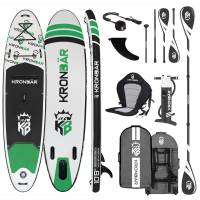 KRONBÄR 10.8 Woven X Fusion Double Layer SUP Board Stand Up Paddle Set 325cm grün