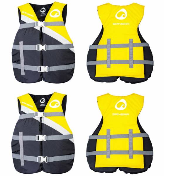 SPINERA Universal Nylon Vest 2er Set Schwimmwesten Wasserskiwesten 50N Weste