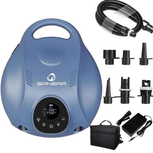 Spinera DS Pro Akku Luftpumpe 25 PSI elektrische SUP Kajak Pumpe mit LED & USB