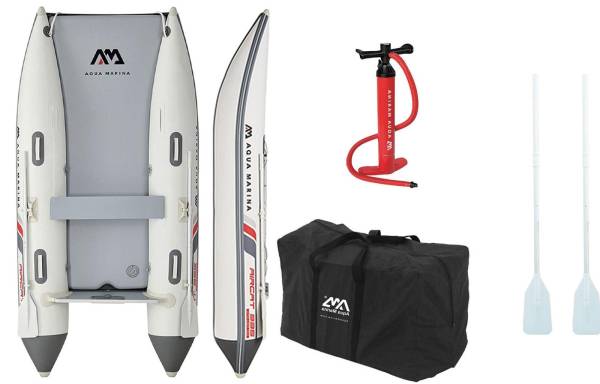 Schlauchboot Katamaran Aqua Marina Aircat 9'4'' (285 cm)  Beiboot, Dingi, Motorboot für 4 Personen