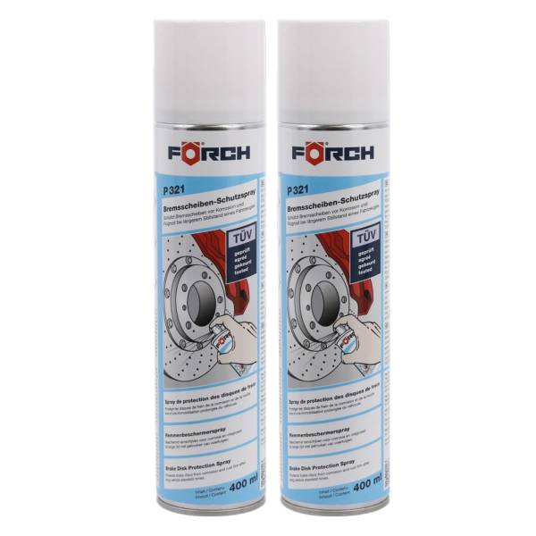 2x Förch P321 Bremsscheiben-Schutzspray 400ml Konservierung von Bremsscheiben