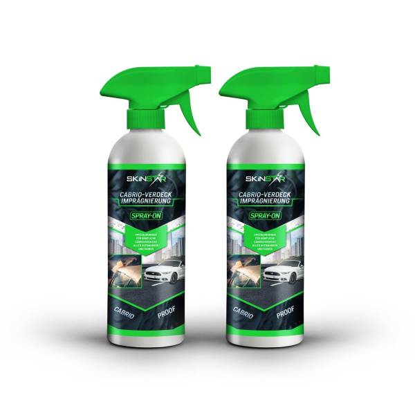 SkinStar Cabrio-Verdeck Spray-On Imprägnierung 1L Cabrio Proof Spray Doppelpack