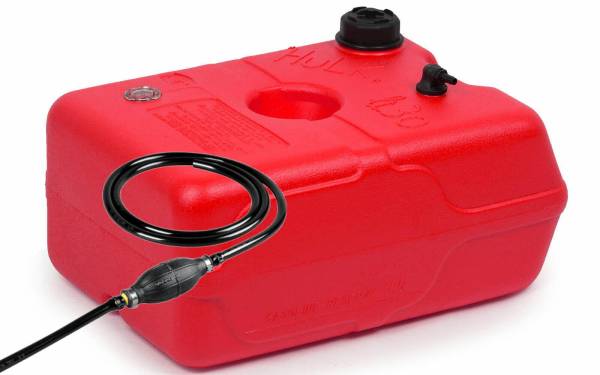 Kraftstofftank tragbar Reserve Kanister Boot Benzintank Außenborder Pumpe Ø39mm