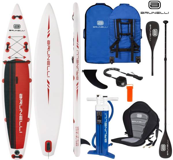 BRUNELLI 12.6 Premium SUP Touring iSUP Double Layer Surf-Board 381cm