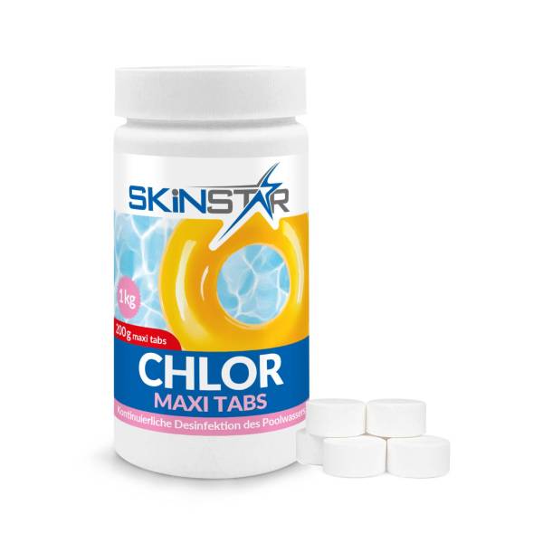 Chlortabletten Maxi Tabs Pool 1-10 kg Langsamlöslich Chlor Pflege für Schwimmbad