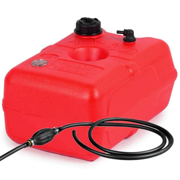 Kraftstofftank tragbar Reserve Kanister Boot Benzintank Außenborder Pumpe Ø45mm