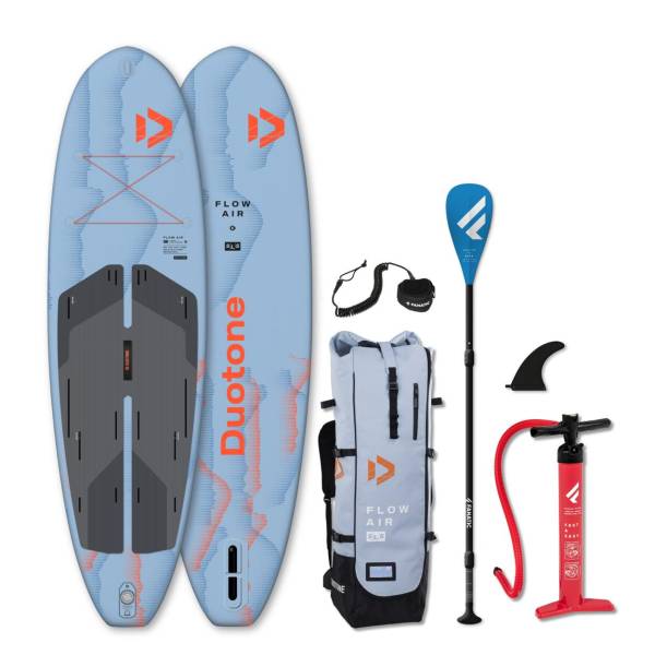 DUOTONE FLOW AIR SLS 9'8 iSUP SUP Board Allround leicht Set 6,6Kg