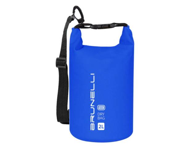 BRUNELLI 2L Dry Bag Wasserdichter Seesack Rucksack Packsack Trockensack mit Schultergurt blau